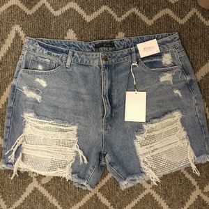 Plus Sized KanCan denim shorts